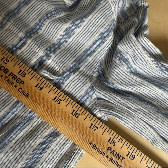 Paige Women's Light Weight Gauze Cotton Blue and White  Plaid Button Down  - XS - Picture 7 of 10